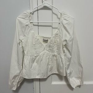 A&F White Blouse NEW
